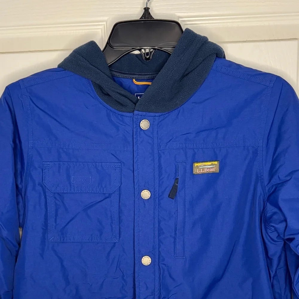 L.L. Bean Boys Blue Hooded Jacket